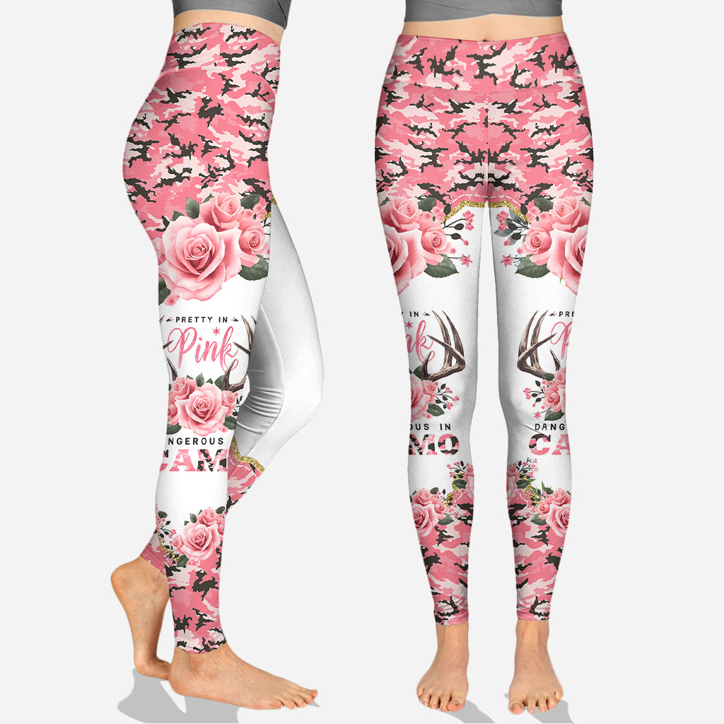 Pretty In Pink - Sweat à capuche et legging de chasse personnalisés