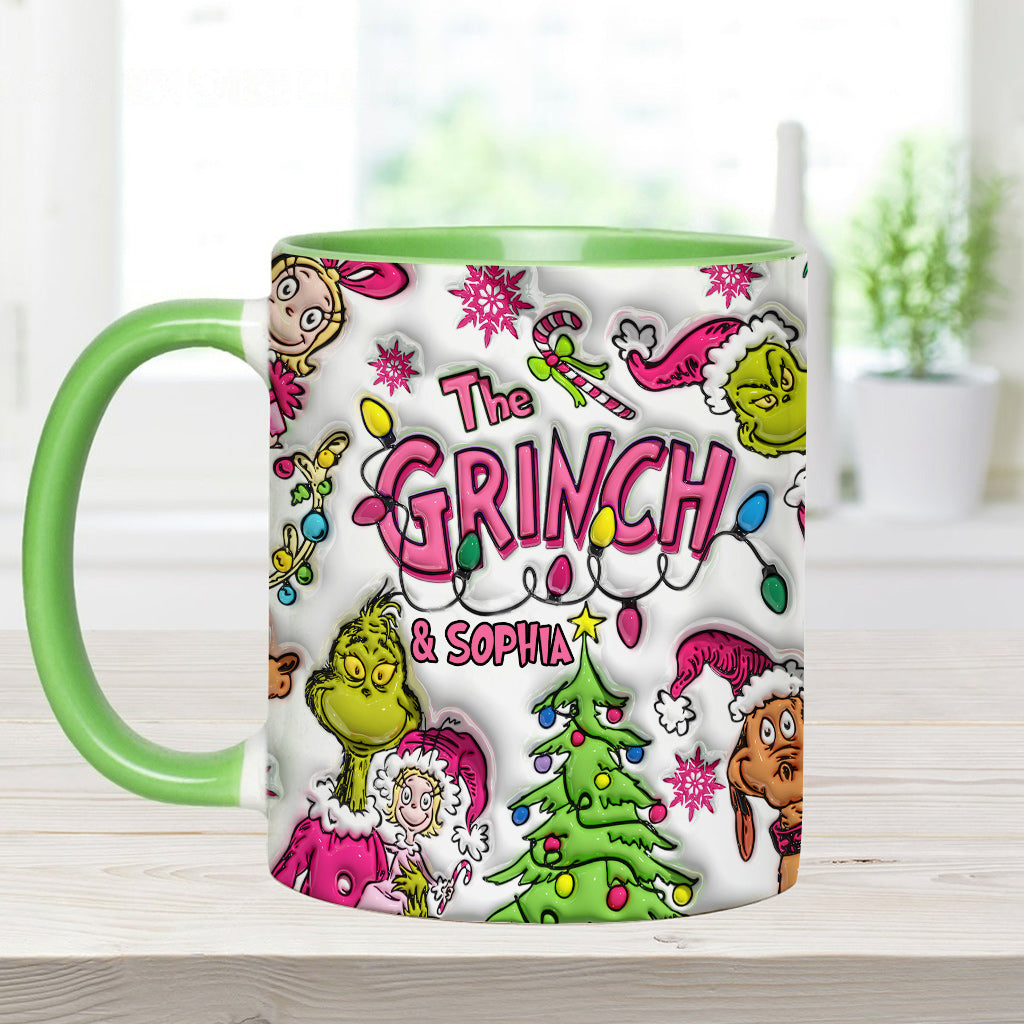 Merry Christmas - Personalized Stole Christmas Accent Mug