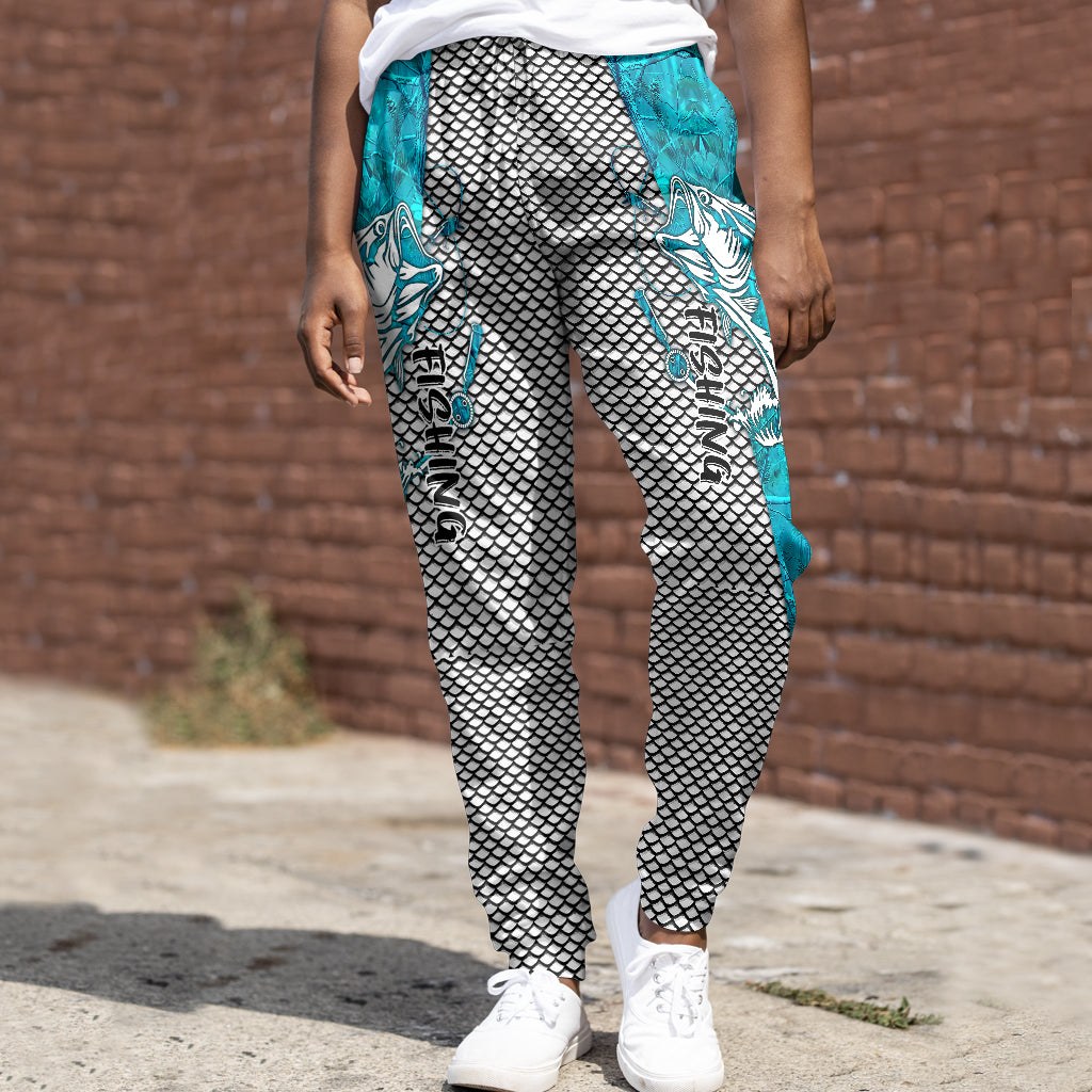Passionné de pêche ? Sweat à capuche et pantalon de survêtement personnalisés sur le thème de la pêche
