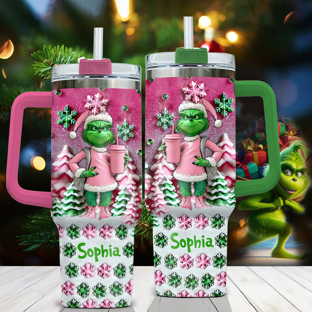 Joyeux Noël - Gobelet de Noël personnalisé avec anse, motif étole