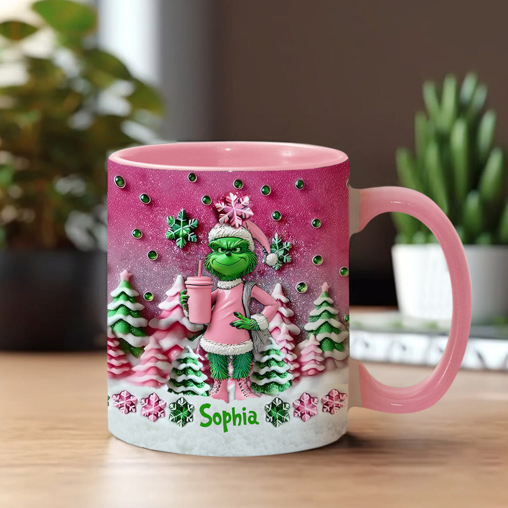 Merry Grinchmas - Personalized Stole Christmas Accent Mug