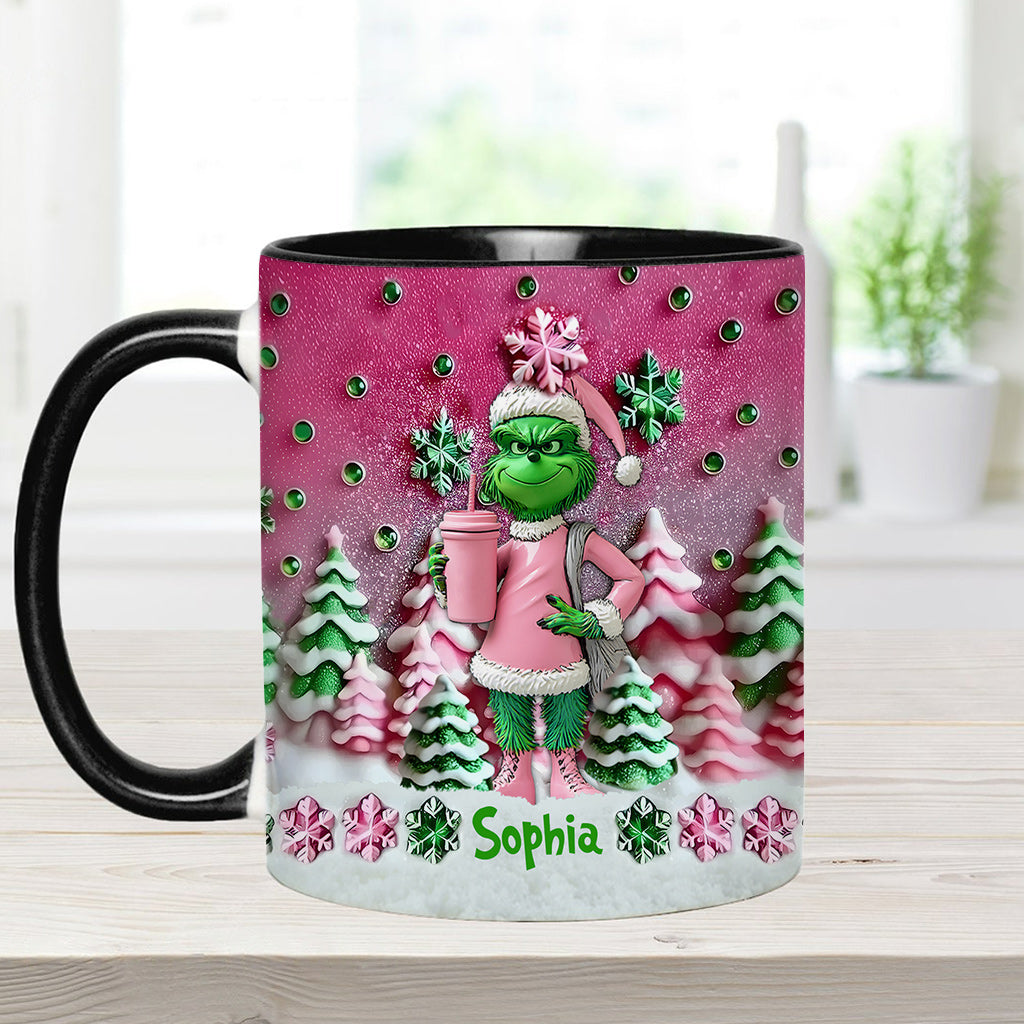 Merry Grinchmas - Personalized Stole Christmas Accent Mug