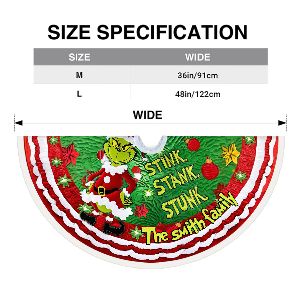 Stink Stunk - Jupe de sapin de Noël personnalisée Stole