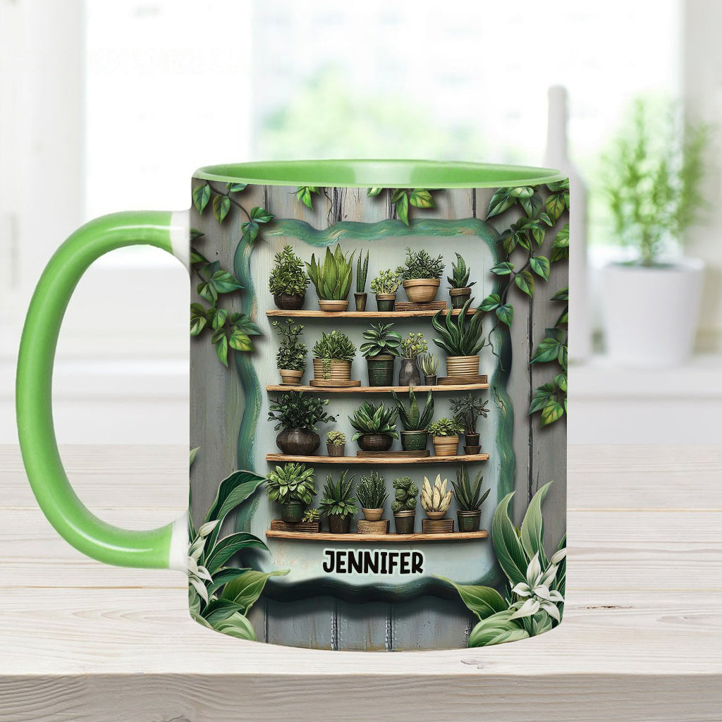 Les plantes me rendent heureuse. Vous, beaucoup moins. - Mug personnalisé sur le thème du jardinage