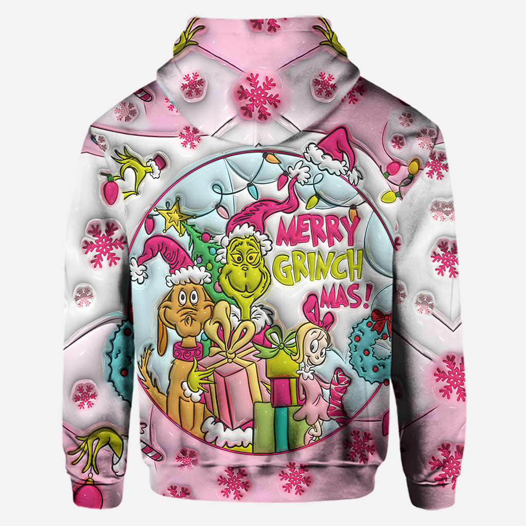 Noël rose - Sweat à capuche et leggings personnalisés avec étole de Noël