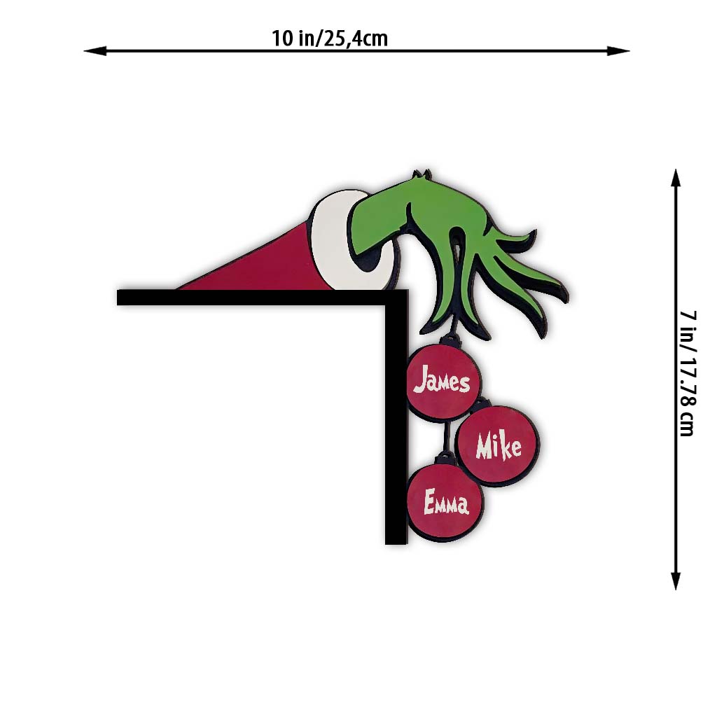 Merry Christmas - Personalized Stole Christmas Door Frame Decoration