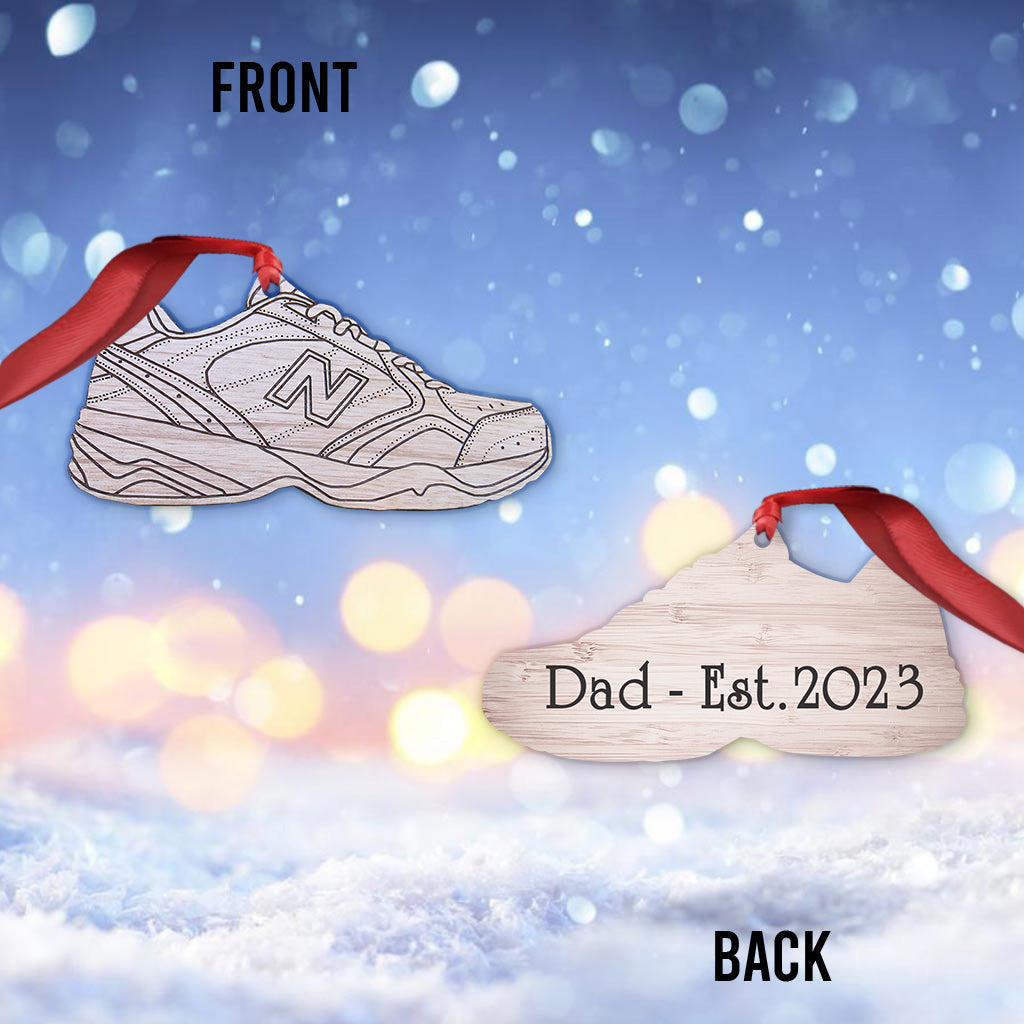 Dad Shoes - Gift for dad - Personalized Ornament