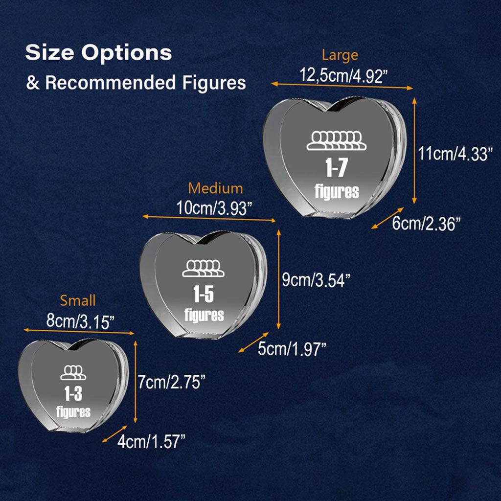 Heureuse d'être appelée grand-mère - Cadeau pour grand-mère - Lampe en cristal 3D en forme de cœur avec gravure laser personnalisée