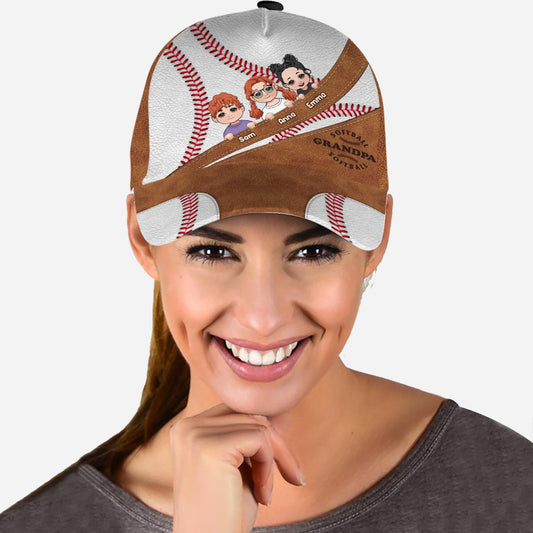Baseball MomGrandmaDad - Personalized Baseball Classic Cap