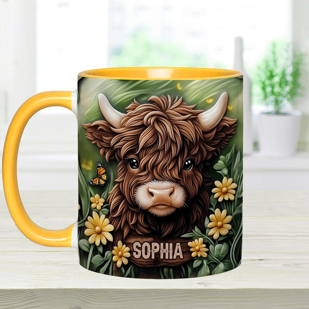 Mug personnalisé « Bébé vache des Highlands »