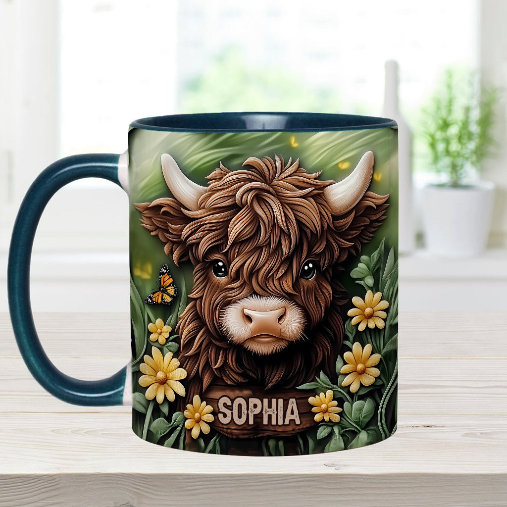 Mug personnalisé « Bébé vache des Highlands »