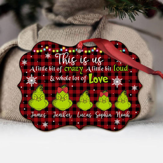 This Is Us Vert - Étole de Noël personnalisée (Impression recto verso)
