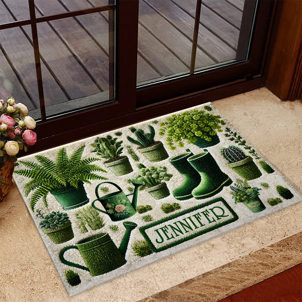 Beautiful Plants - Personalized Gardening Doormat