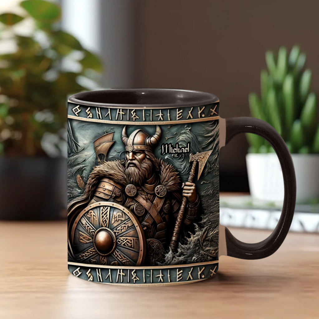 Mug personnalisé Viking Warrior - À l'effigie d'un guerrier viking