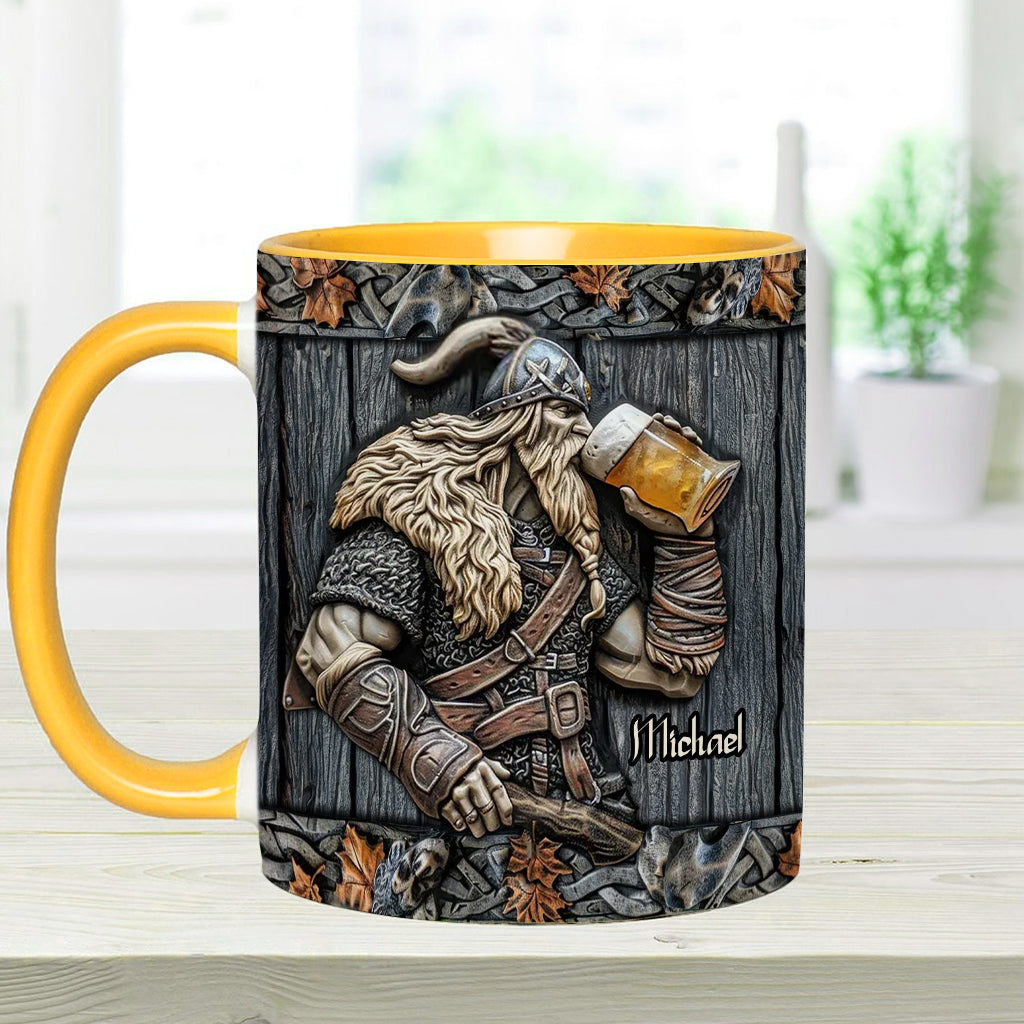 Mug Viking personnalisé avec motif de bière