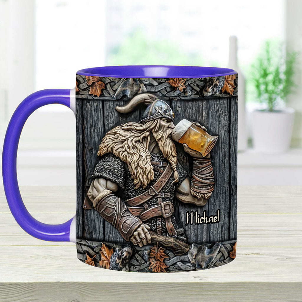 Mug Viking personnalisé avec motif de bière