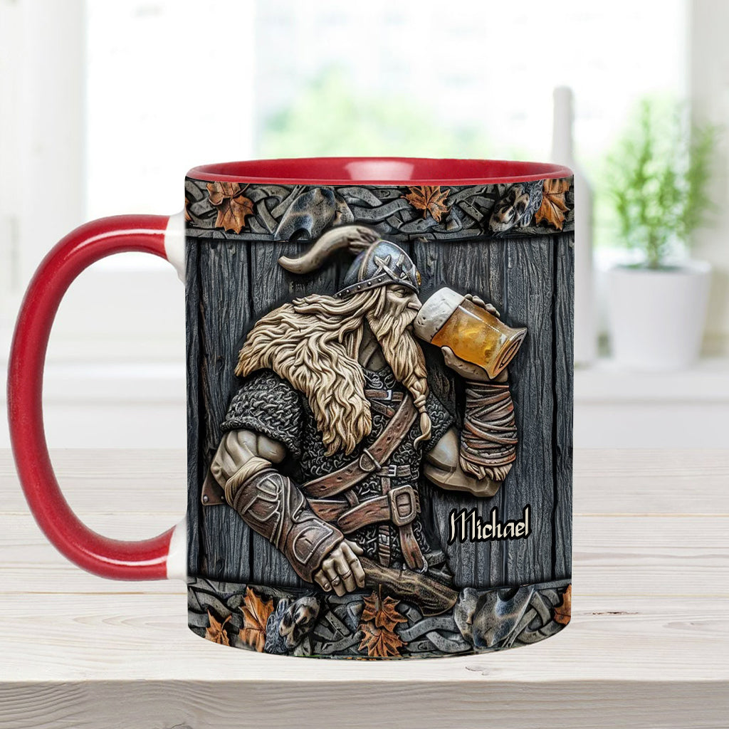 Mug Viking personnalisé avec motif de bière