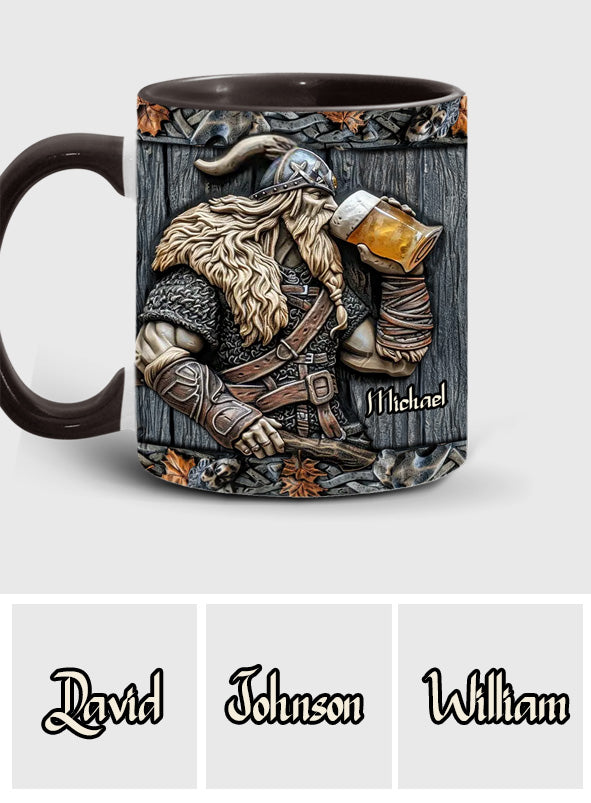 Mug Viking personnalisé avec motif de bière