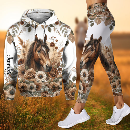 Beautiful Horse - Personalized Horse Hoodie and Leggings