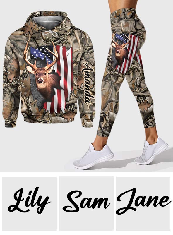 Passionné de chasse ? Sweat à capuche et legging personnalisés pour la chasse