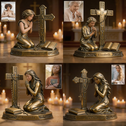 Asian Woman with Long Black Hair - Personalized Christian Custom Shaped Acrylic Plaque