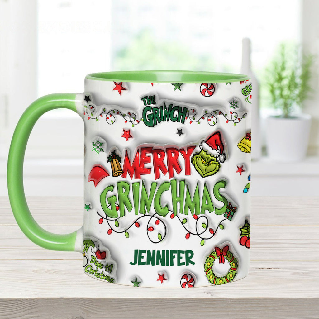 Je suis réservé(e) - Mug de Noël personnalisé avec étole