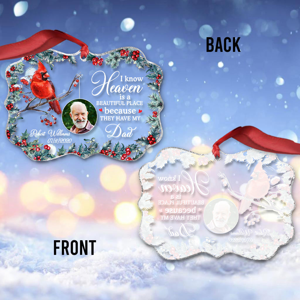 Je suis toujours avec toi - Ornement commémoratif transparent personnalisé