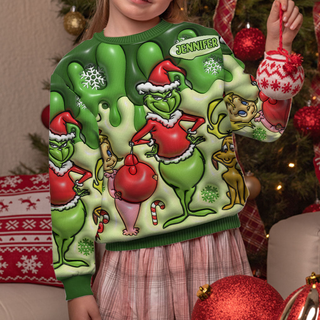 Joyeux Noël - Étole de Noël personnalisée et pull moche