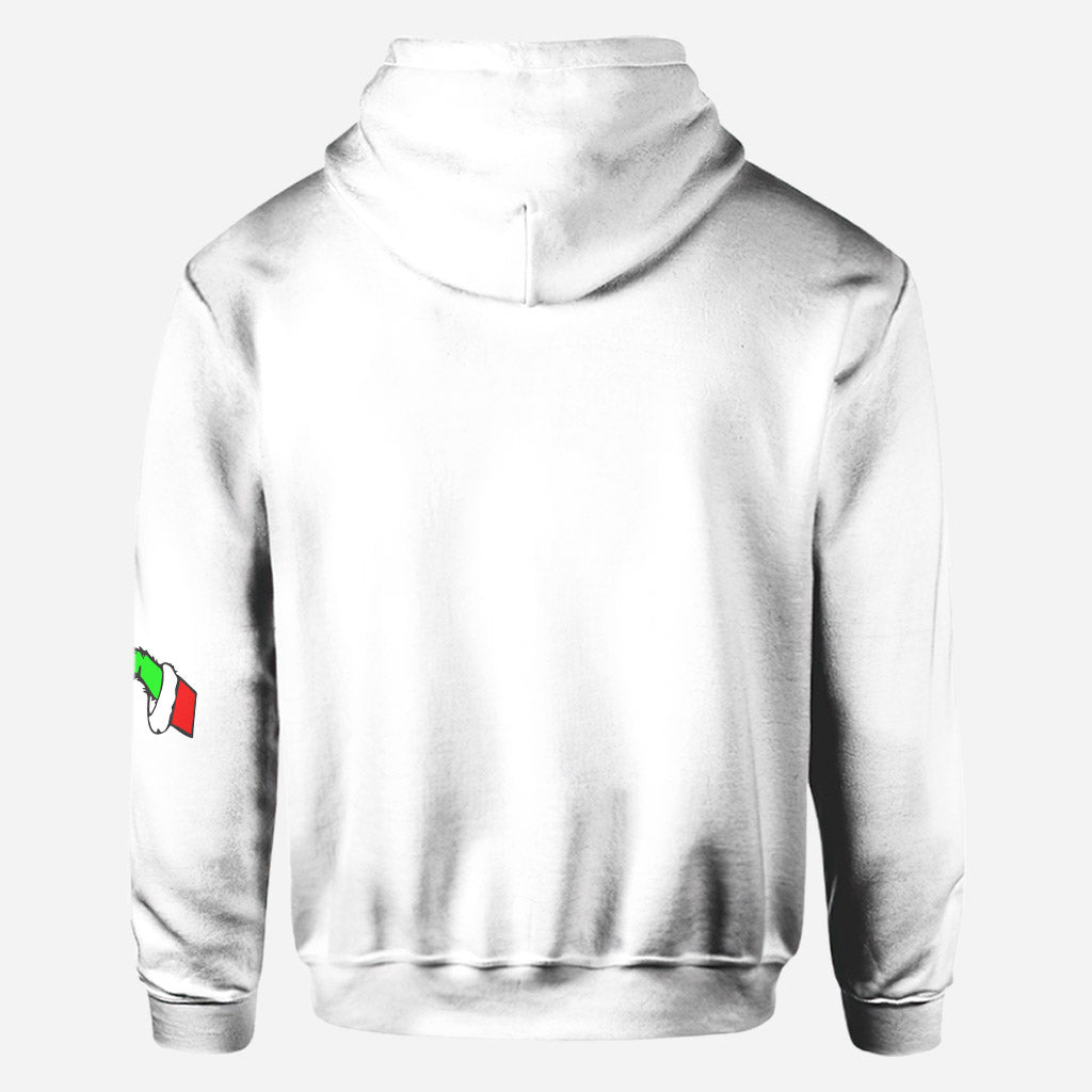 Sweat à capuche de Noël personnalisé pour maman - T-shirt de Noël personnalisé avec étole intégrale