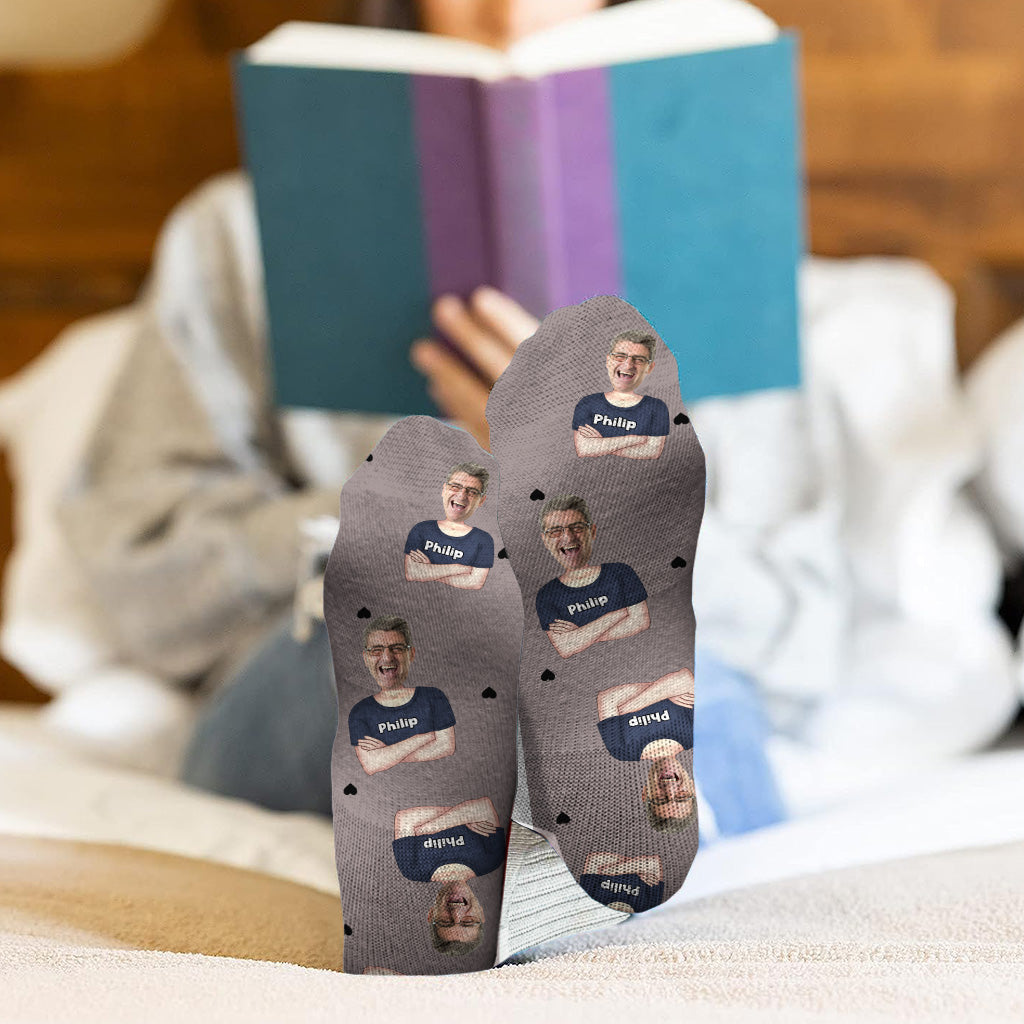 Tu es le meilleur ! – Cadeau pour papa, grand-père, oncle, mari – Chaussettes personnalisées
