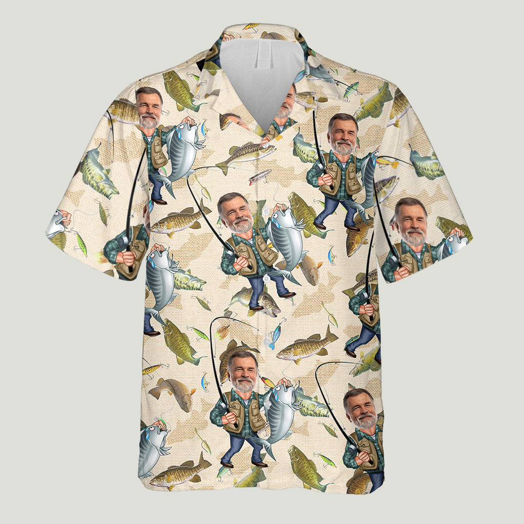 Chemise de pêche - Chemise hawaïenne de pêche personnalisée