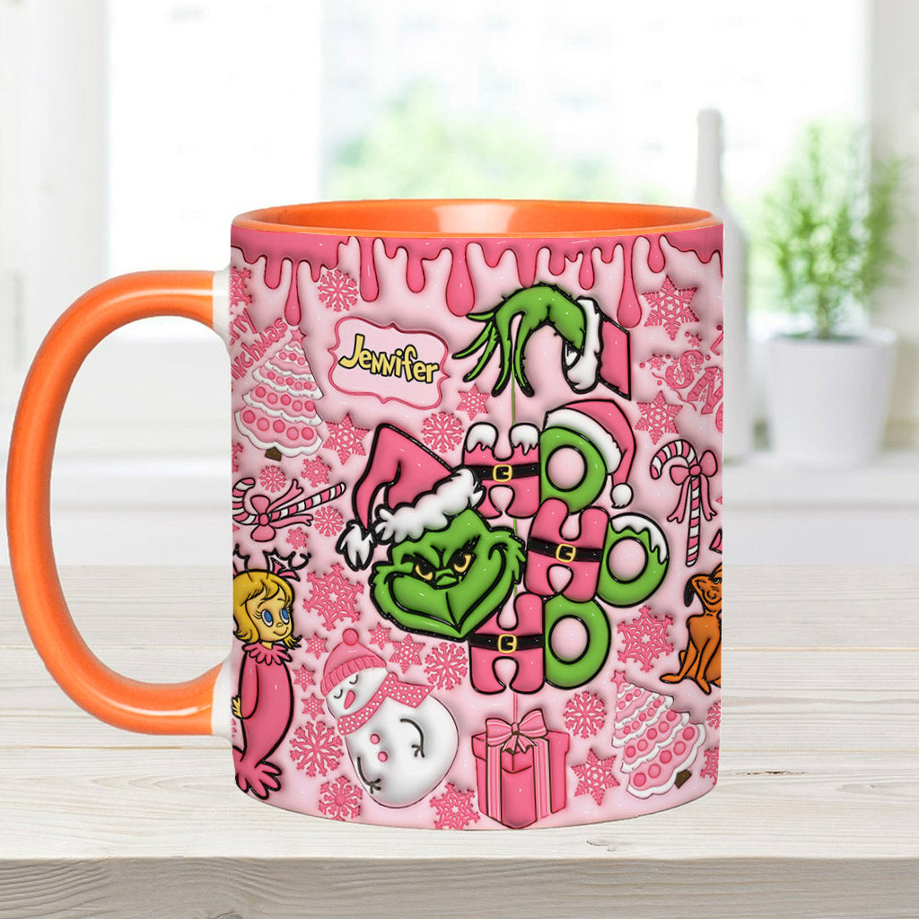Merry Grinchmas - Personalized Stole Christmas Accent Mug