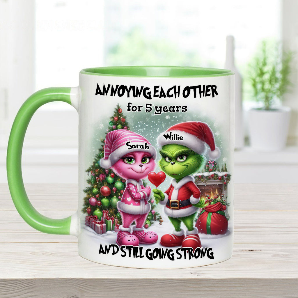 S'agacer mutuellement - Mug personnalisé « Étole de Noël »