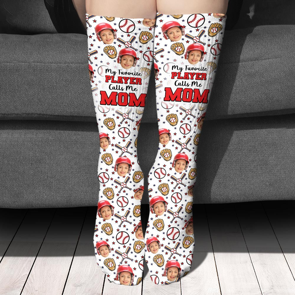 Mon joueur préféré - Chaussettes de baseball personnalisées