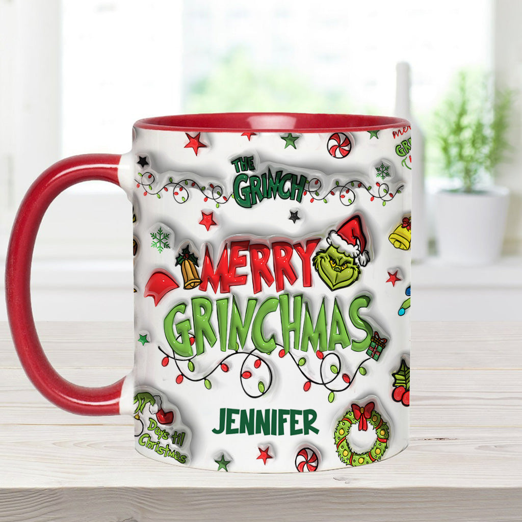 Je suis réservé(e) - Mug de Noël personnalisé avec étole
