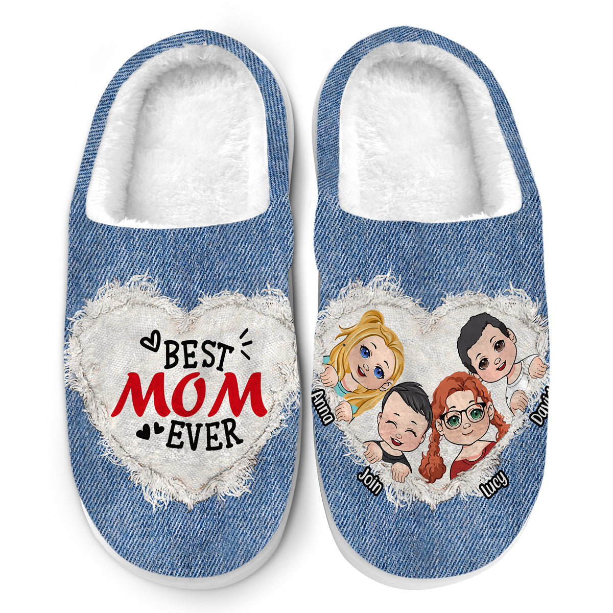 Best Mom Ever - Personalized Mother Slippers