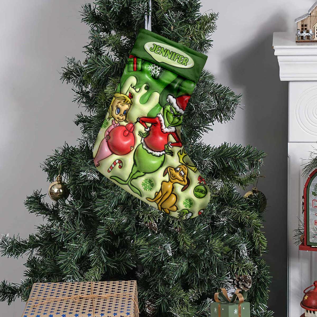 Joyeux Noël - Étoles de Noël personnalisées et bas de Noël