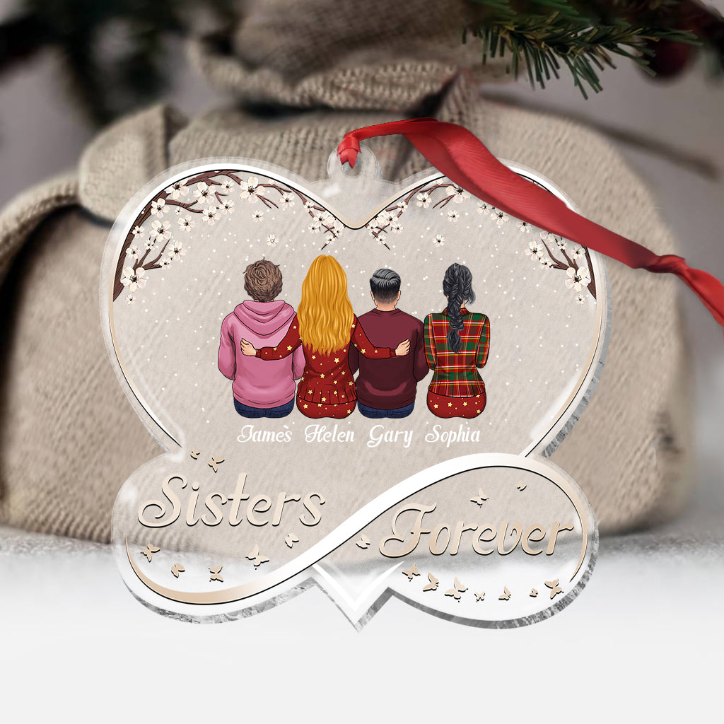 Besties Forever - Personalized Bestie Transparent Ornament