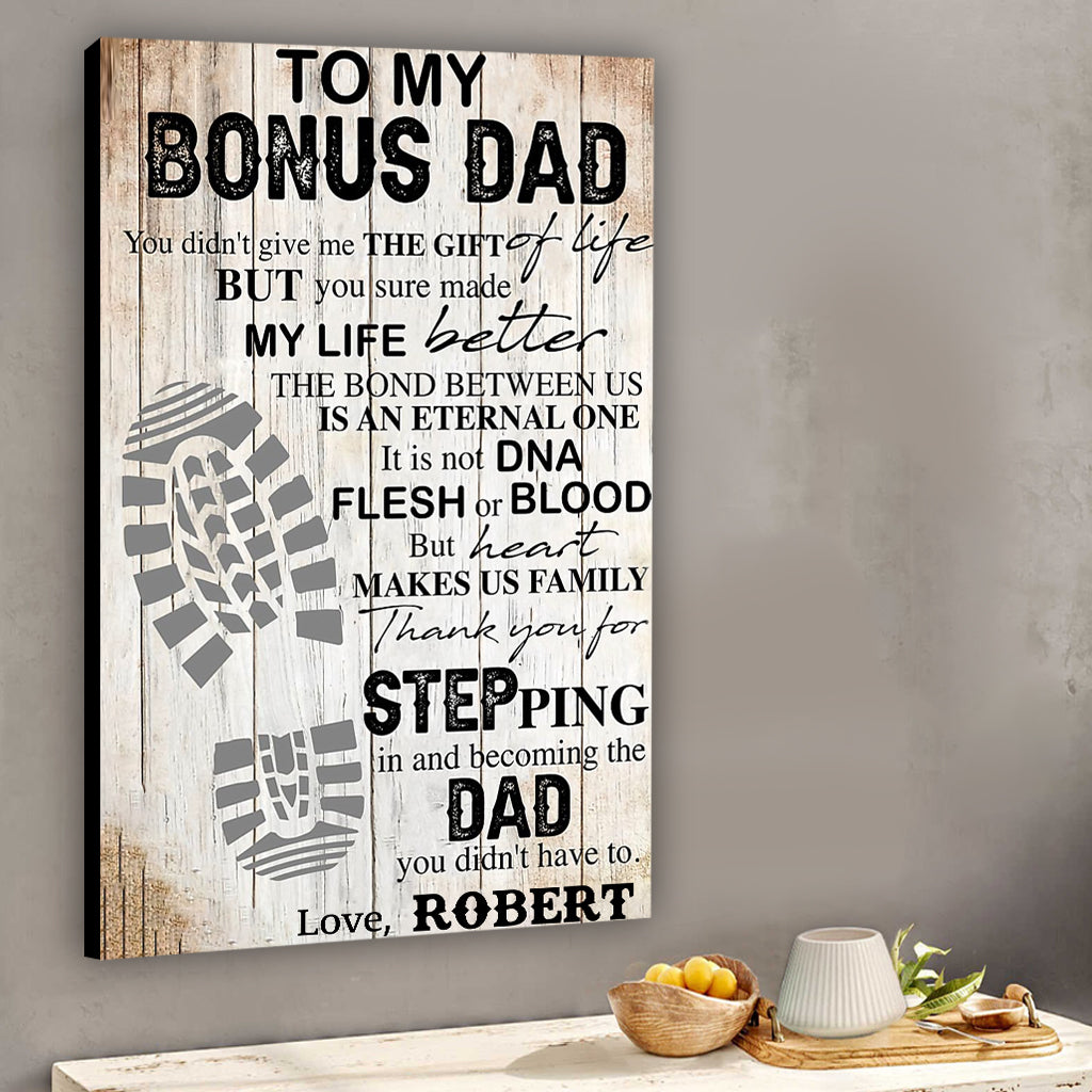 À mon beau-père - Toile et affiche personnalisées pour papa