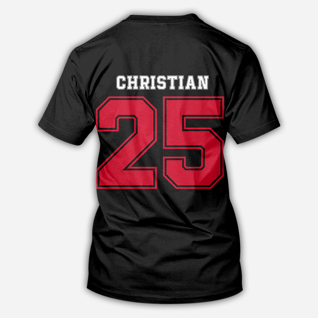 Mon joueur préféré - T-shirt de baseball personnalisé intégral