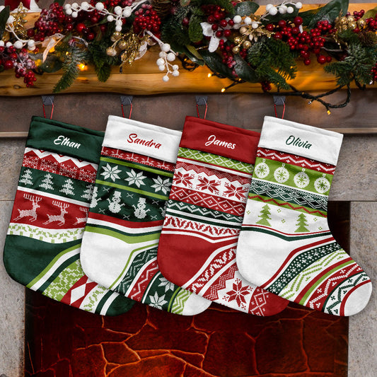 Merry Christmas - Personalized Family Christmas Stockings