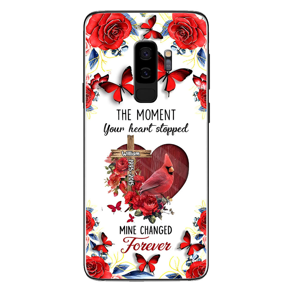 The Moment Your Heart Stopped - Personalized Memorial Phone Case