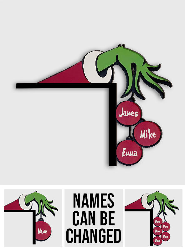 Merry Christmas - Personalized Stole Christmas Door Frame Decoration