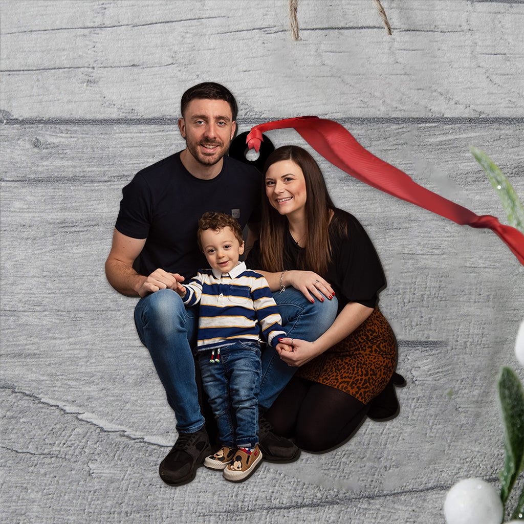 Photo de famille personnalisée mère et fille - Ornement personnalisé pour maman