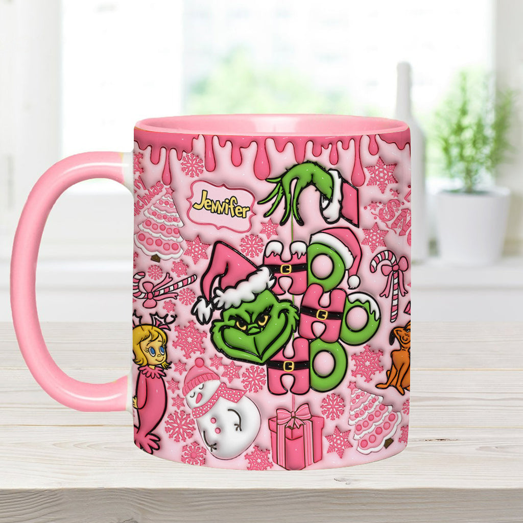 Merry Grinchmas - Personalized Stole Christmas Accent Mug