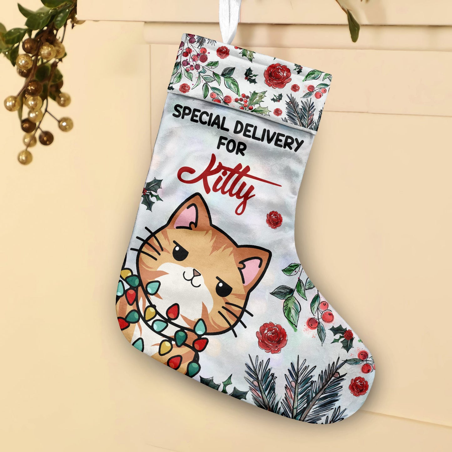 Livraison spéciale - Chaussettes de Noël personnalisées pour chats