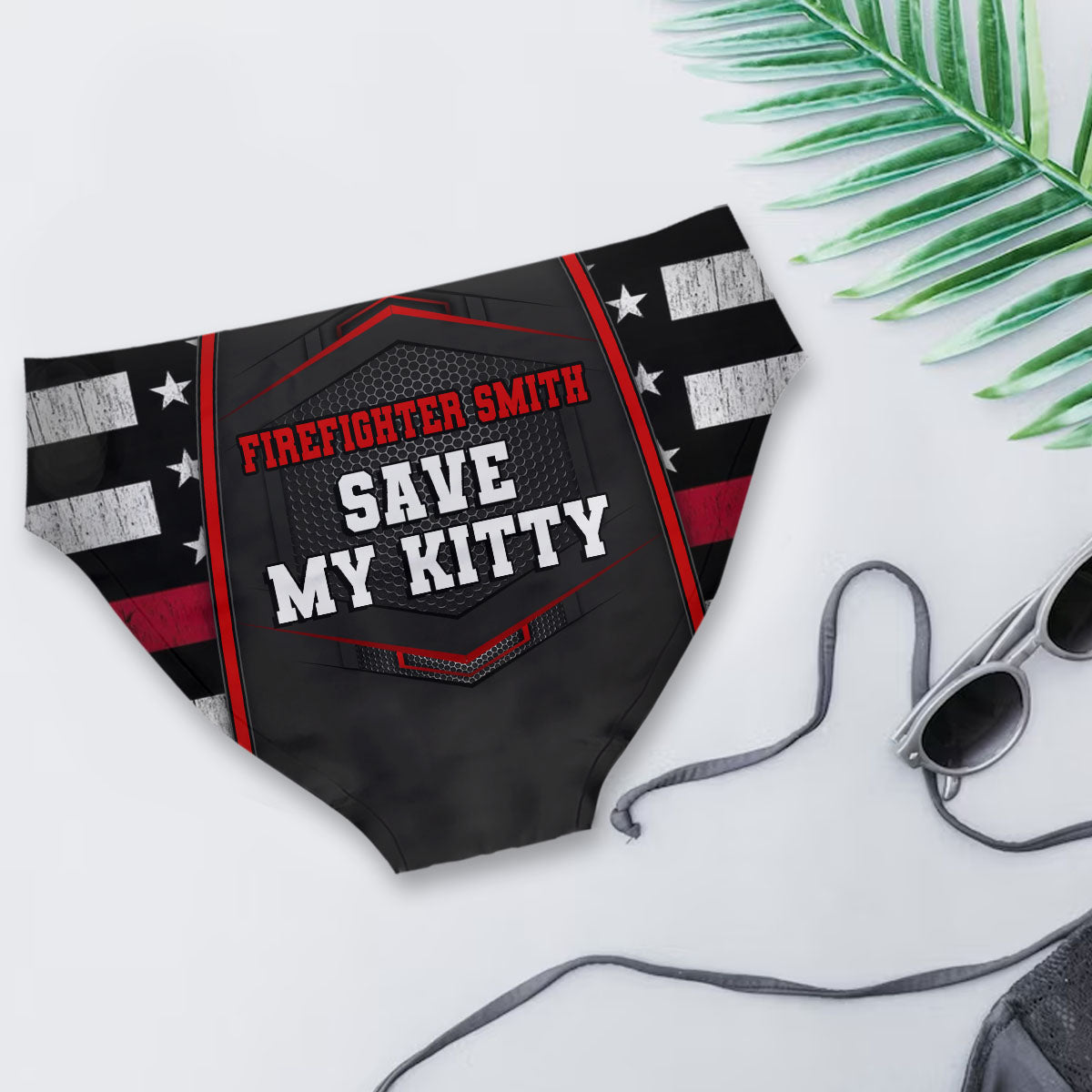 Firefighter Save My Kitty - Personalized Firefighter Women Briefs