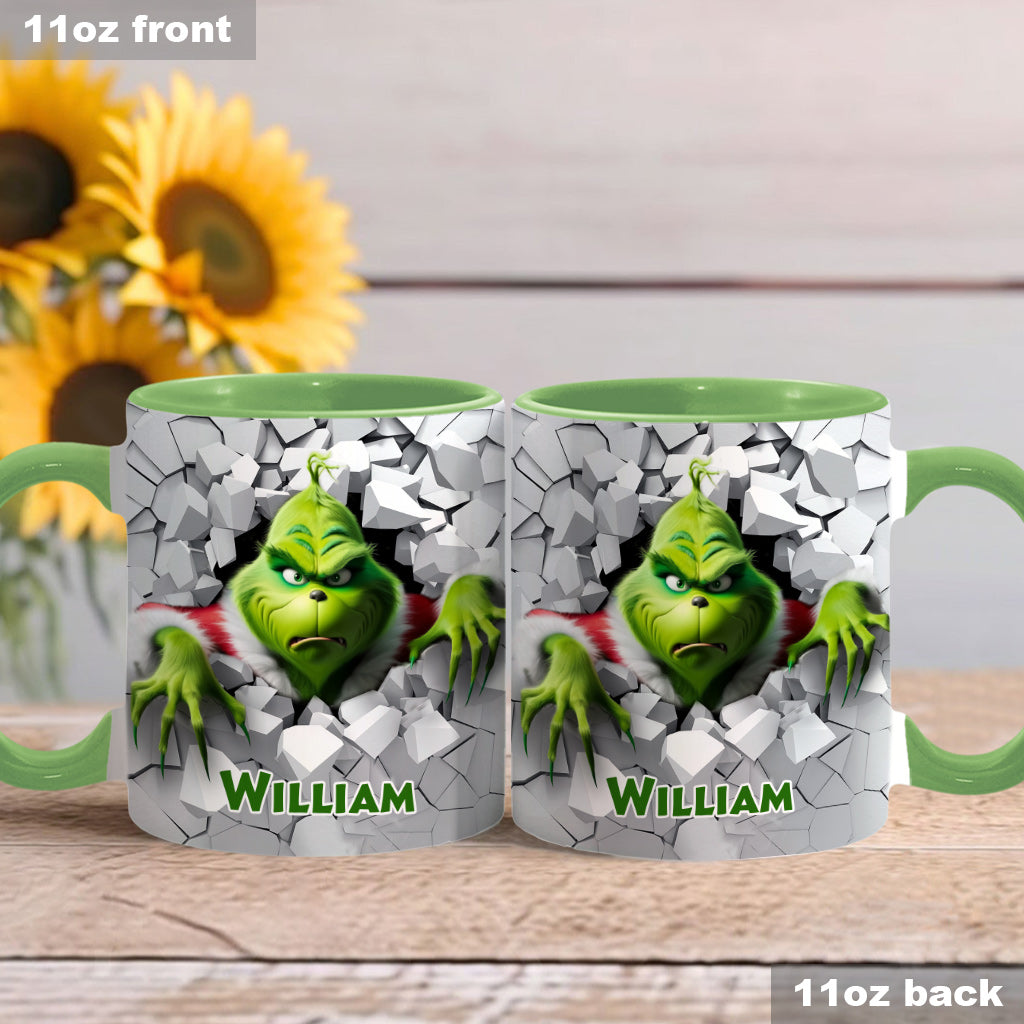 Merry Christmas - Personalized Stole Christmas Accent Mug