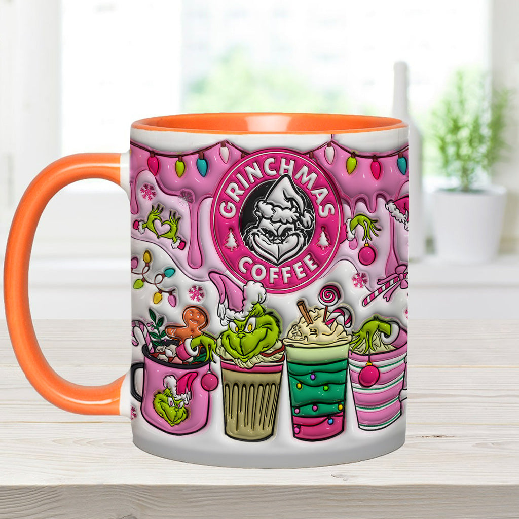 Mug Grinchmas Coffee - Mug personnalisé avec étole de Noël