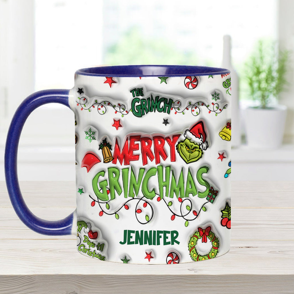 Je suis réservé(e) - Mug de Noël personnalisé avec étole